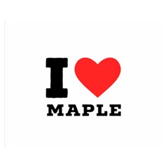 I Love Maple Premium Plush Fleece Blanket (medium) by ilovewhateva