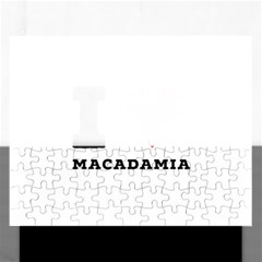 I Love Macadamia Rectangular Jigsaw Puzzl by ilovewhateva