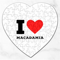 I Love Macadamia Jigsaw Puzzle (heart) by ilovewhateva