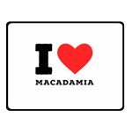 I love macadamia Two Sides Fleece Blanket (Small) 45 x34  Blanket Front