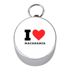 I Love Macadamia Mini Silver Compasses by ilovewhateva