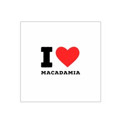 I Love Macadamia Satin Bandana Scarf 22  X 22  by ilovewhateva