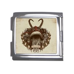 Christmas Dark Demon Evil Horror Krampus Mega Link Italian Charm (18mm) by Bakwanart