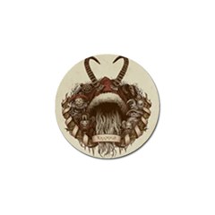 Christmas Dark Demon Evil Horror Krampus Golf Ball Marker (4 Pack) by Bakwanart