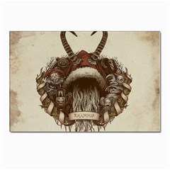 Christmas Dark Demon Evil Horror Krampus Postcards 5  X 7  (pkg Of 10) by Bakwanart