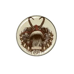 Christmas Dark Demon Evil Horror Krampus Hat Clip Ball Marker (10 Pack) by Bakwanart