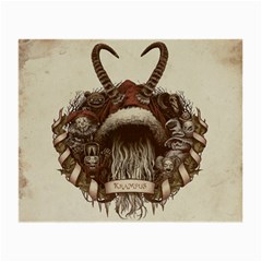 Christmas Dark Demon Evil Horror Krampus Small Glasses Cloth by Bakwanart