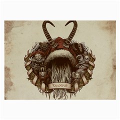 Christmas Dark Demon Evil Horror Krampus Large Glasses Cloth by Bakwanart