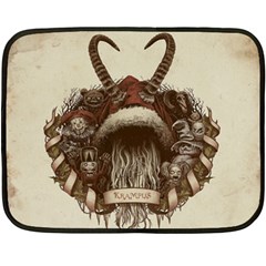 Christmas Dark Demon Evil Horror Krampus Two Sides Fleece Blanket (mini) by Bakwanart