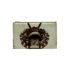 Christmas Dark Demon Evil Horror Krampus Cosmetic Bag (small) by Bakwanart