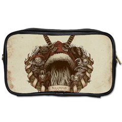 Christmas Dark Demon Evil Horror Krampus Toiletries Bag (two Sides) by Bakwanart