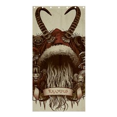 Christmas Dark Demon Evil Horror Krampus Shower Curtain 36  X 72  (stall) 