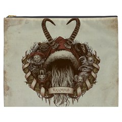 Christmas Dark Demon Evil Horror Krampus Cosmetic Bag (xxxl) by Bakwanart