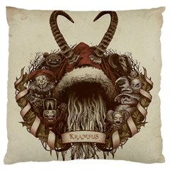 Christmas Dark Demon Evil Horror Krampus Standard Premium Plush Fleece Cushion Case (two Sides)