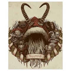 Christmas Dark Demon Evil Horror Krampus Drawstring Bag (small)