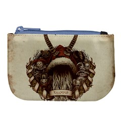 Christmas Dark Demon Evil Horror Krampus Large Coin Purse by Bakwanart