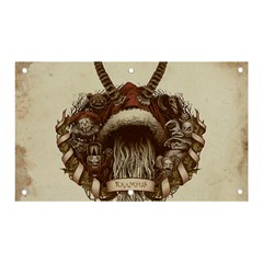 Christmas Dark Demon Evil Horror Krampus Banner And Sign 5  X 3 