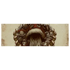 Christmas Dark Demon Evil Horror Krampus Banner And Sign 9  X 3 