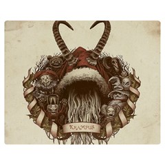 Christmas Dark Demon Evil Horror Krampus Premium Plush Fleece Blanket (medium)