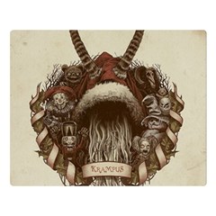 Christmas Dark Demon Evil Horror Krampus Premium Plush Fleece Blanket (large)