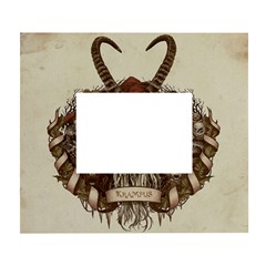 Christmas Dark Demon Evil Horror Krampus White Wall Photo Frame 5  X 7 