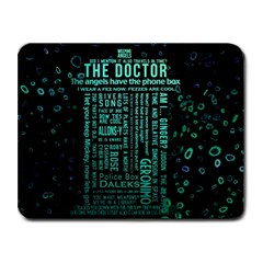 Tardis Doctor Who Technology Number Communication Small Mousepad