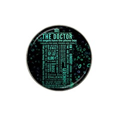 Tardis Doctor Who Technology Number Communication Hat Clip Ball Marker (4 Pack)