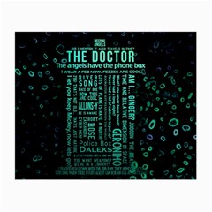 Tardis Doctor Who Technology Number Communication Small Glasses Cloth (2 Sides)