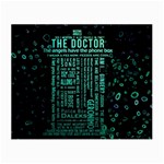 Tardis Doctor Who Technology Number Communication Small Glasses Cloth (2 Sides) Front