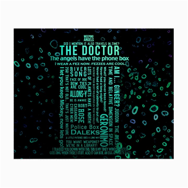 Tardis Doctor Who Technology Number Communication Small Glasses Cloth (2 Sides)