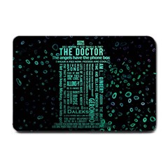 Tardis Doctor Who Technology Number Communication Small Doormat