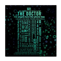 Tardis Doctor Who Technology Number Communication Face Towel