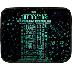 Tardis Doctor Who Technology Number Communication Two Sides Fleece Blanket (mini)