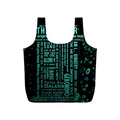 Tardis Doctor Who Technology Number Communication Full Print Recycle Bag (s)