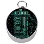 Tardis Doctor Who Technology Number Communication Silver Compasses Front