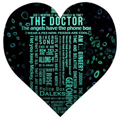 Tardis Doctor Who Technology Number Communication Wooden Puzzle Heart