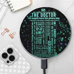 Tardis Doctor Who Technology Number Communication Wireless Fast Charger(white) by Bakwanart