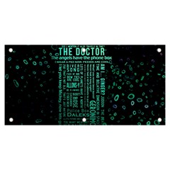 Tardis Doctor Who Technology Number Communication Banner And Sign 6  X 3  by Bakwanart