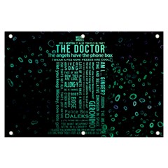 Tardis Doctor Who Technology Number Communication Banner And Sign 6  X 4  by Bakwanart