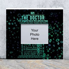 Tardis Doctor Who Technology Number Communication White Wall Photo Frame 5  X 7  by Bakwanart