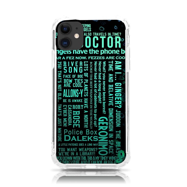 Tardis Doctor Who Technology Number Communication iPhone 11 TPU UV Print Case