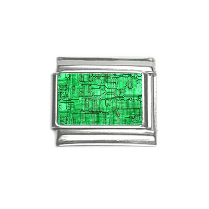 Green Circuit Board Computer Italian Charm (9mm)