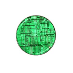 Green Circuit Board Computer Hat Clip Ball Marker