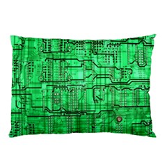 Green Circuit Board Computer Pillow Case