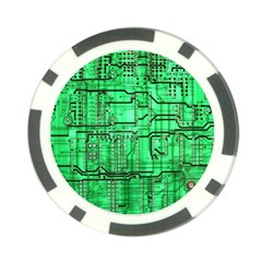 Green Circuit Board Computer Poker Chip Card Guard (10 Pack) by Bakwanart