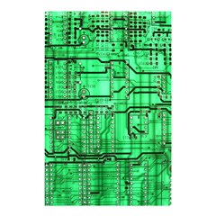 Green Circuit Board Computer Shower Curtain 48  X 72  (small)  by Bakwanart