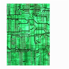 Green Circuit Board Computer Small Garden Flag (two Sides) by Bakwanart