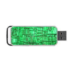 Green Circuit Board Computer Portable Usb Flash (one Side) by Bakwanart