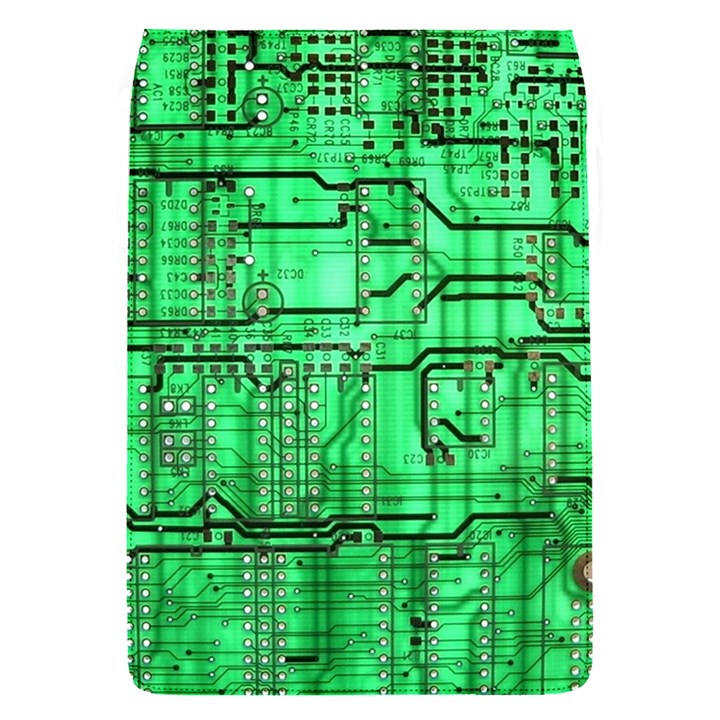 Green Circuit Board Computer Removable Flap Cover (S)