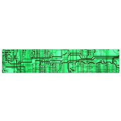 Green Circuit Board Computer Small Premium Plush Fleece Scarf